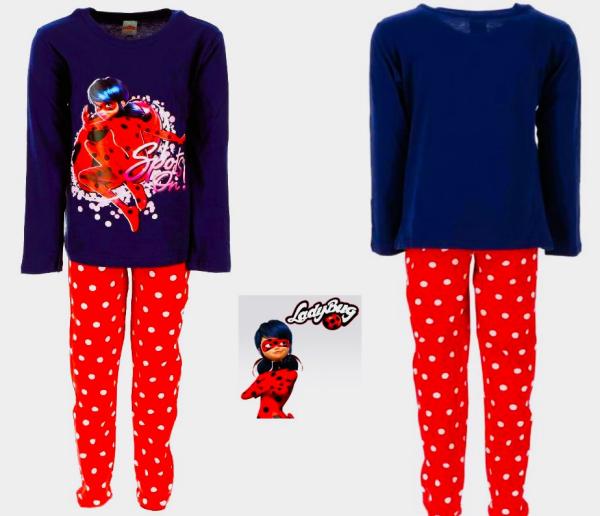 Ladybug Miraculous Schlafanzug Pyjama Gr. 128 /134 NEU